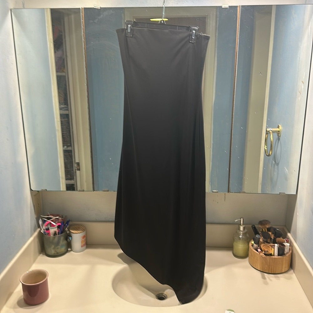 Cache asymmetrical strapless dress
